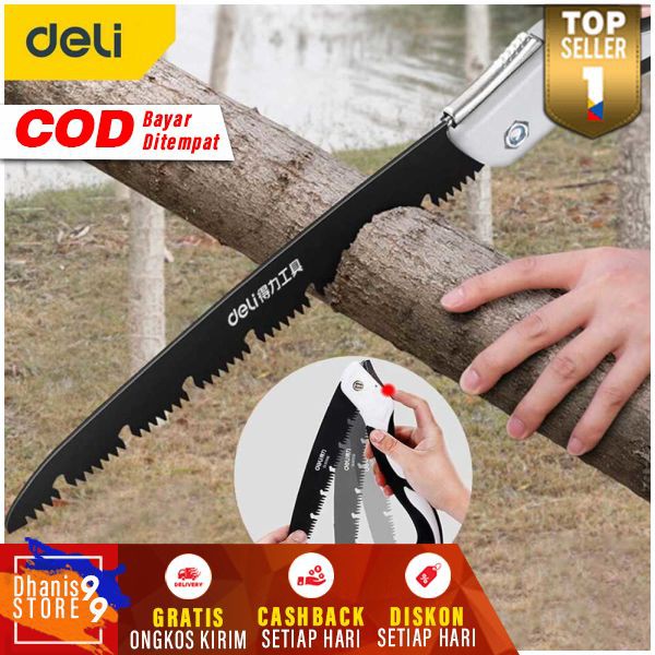 Gergaji Lipat Portabel Folding Wood Hand Saw Perlengkapan Rumah Tangga Graji Peralatan Tukang Berkualitas