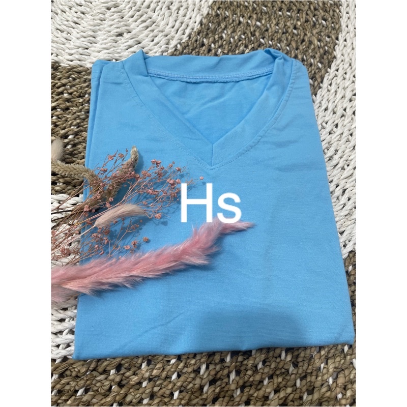 VNECK JUMBO XL REALPICT /VNECK XL/ATASAN BASIC JUMBO XL/KAOS POLOS V JUMBO-Softblue