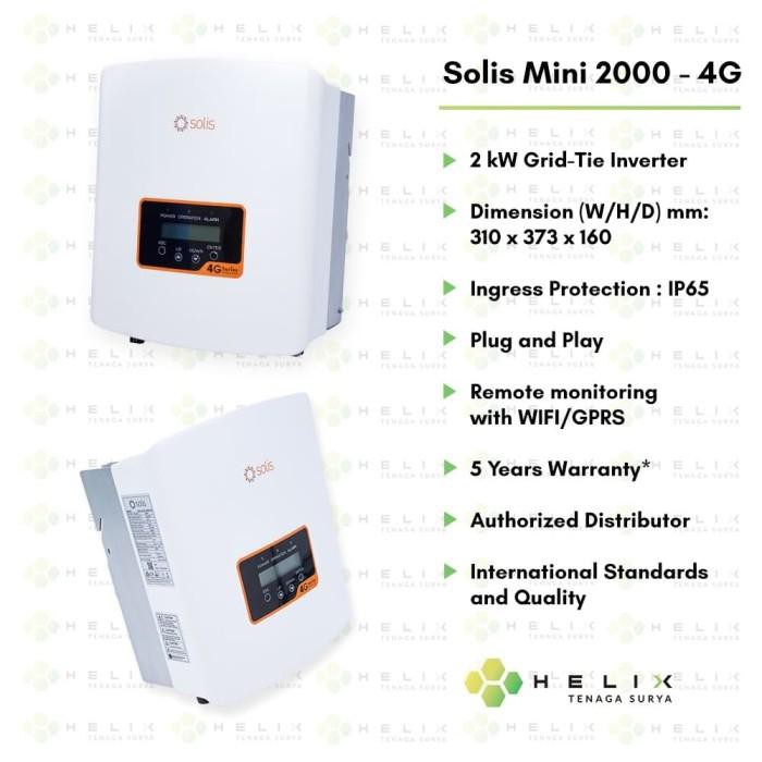 Jual Solis Solar On-Grid Inverter Mini-2000-4G + WiFi Onderdil | Shopee ...