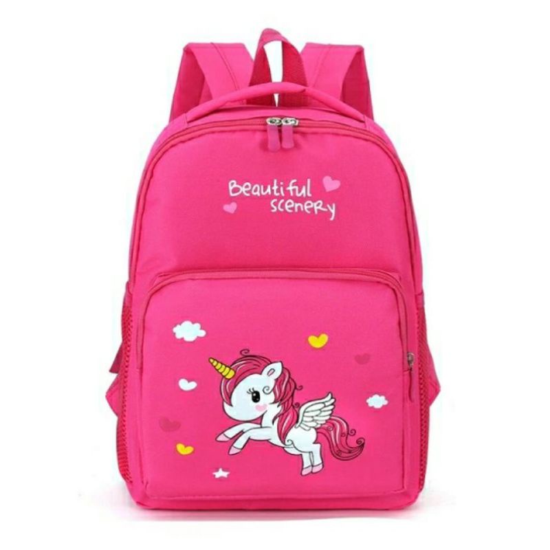 Trygo.id / Kuda poni - Tas Anak Perempuan SD TK Murah Backpack Anak Tas Sekolah karakter