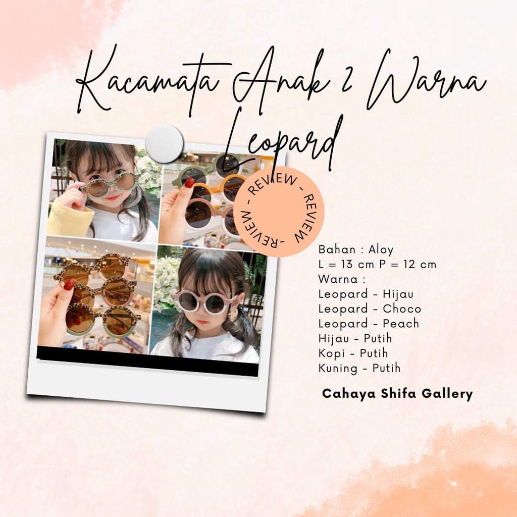 CSG202 KACAMATA ANAK BULAT 2 WARNA / KACAMATA ANAK KEREN HITS TERBARU
