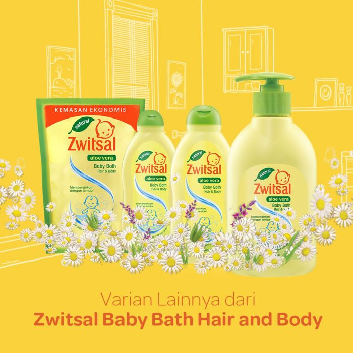 Zwitsal Baby Bath Hair &amp; Body Natural Aloe Vera