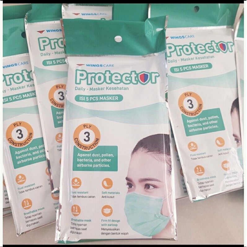 Wings masker Protector 3ply isi 5