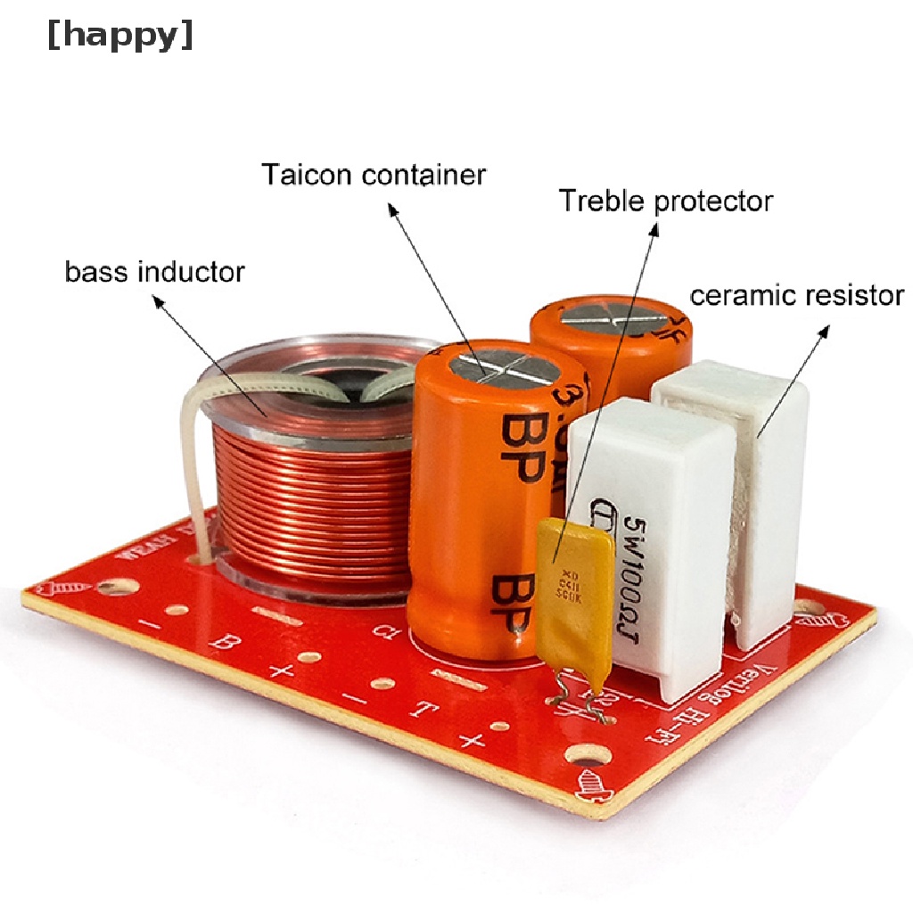 Filter Crossover Frekuensi Speaker Audio Hi-Fi 2 Arah 80w