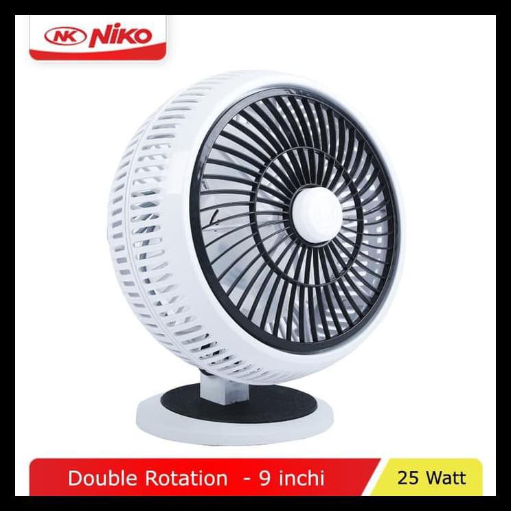 NIKO NK-906A Ukuran 9 Inch / Kipas Angin DUO FUNGSI BISA Meja/DINDING angin SUPER sejuk PROMO