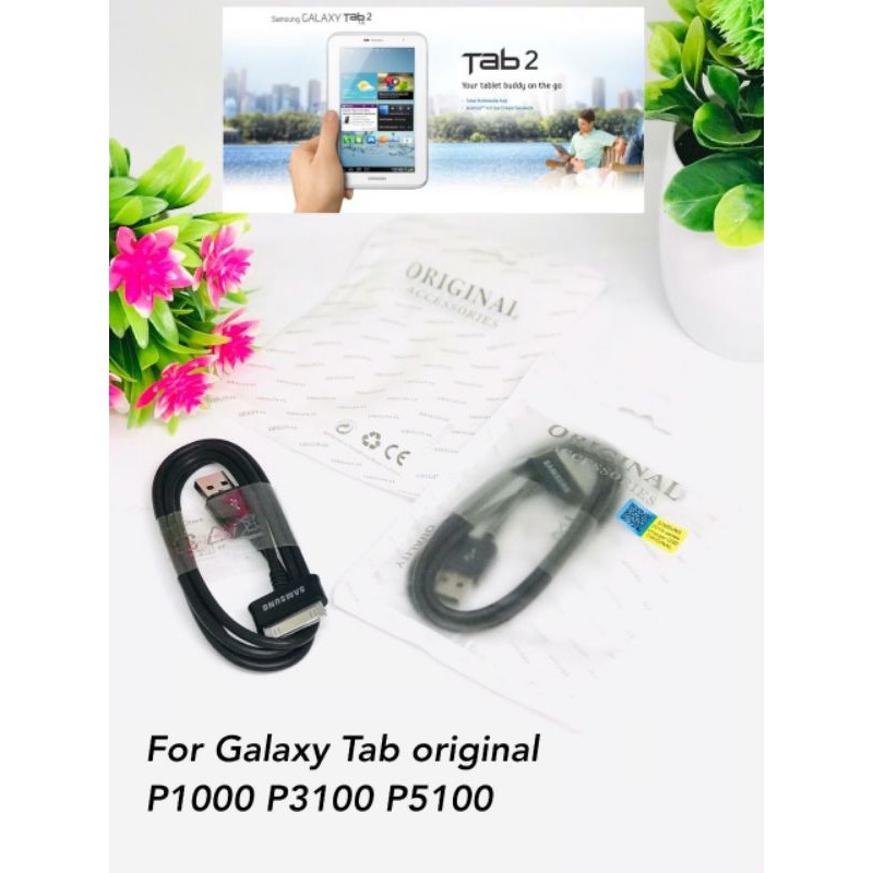 Kabel Data Atau Kabel Casan P1000 Kabel Data USB Samsung Original Tab 1 2 P1000 P3100 N8000 Ori 100%