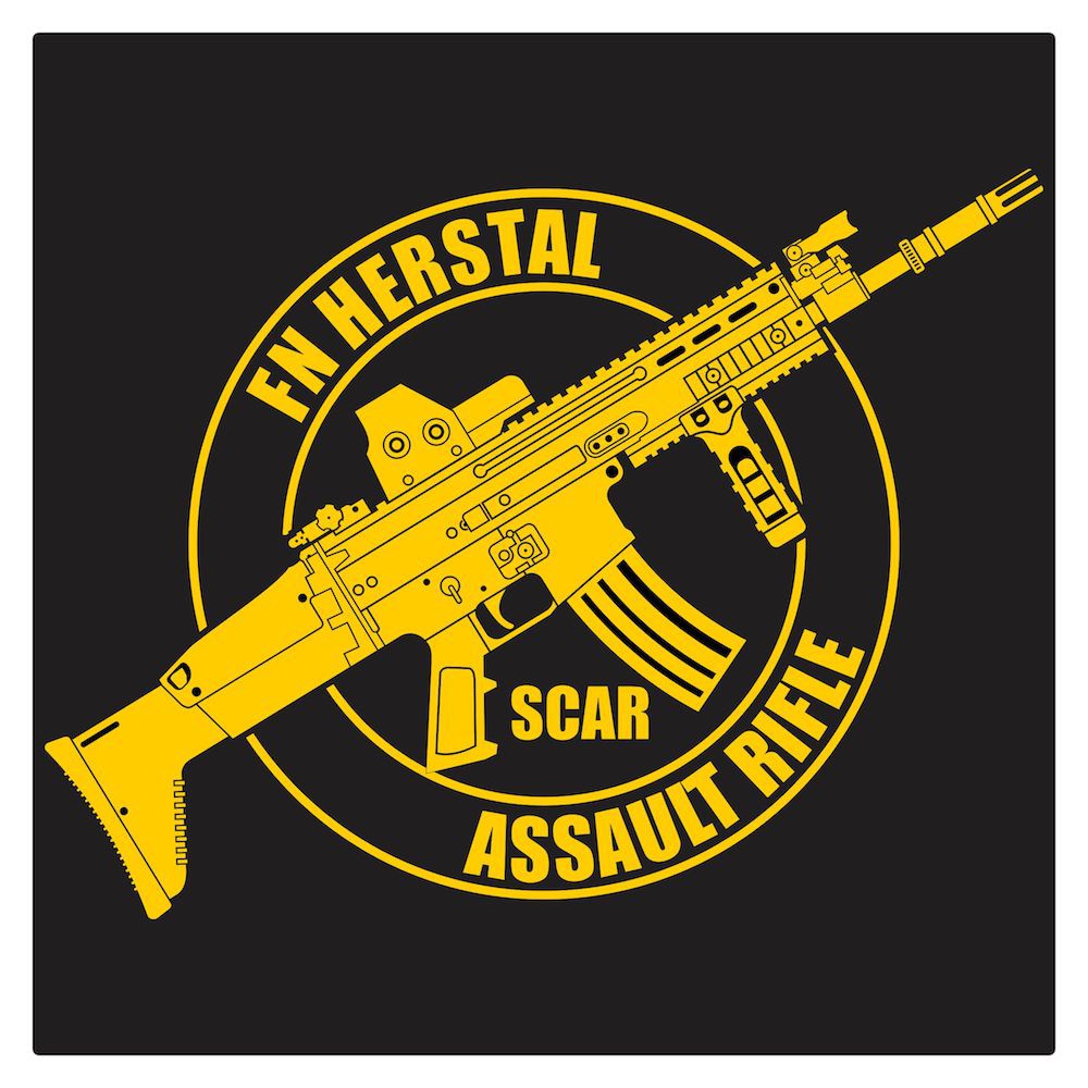 FN SCAR Series 3 Cutting Sticker