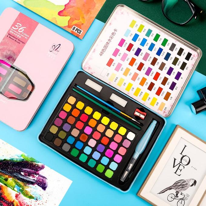 

TERBARU Olla 36/48/56Water Color Set - Alat Cat Air Set (Termasuk Kuas dan Kertas Gambaran) - WC3 T77+