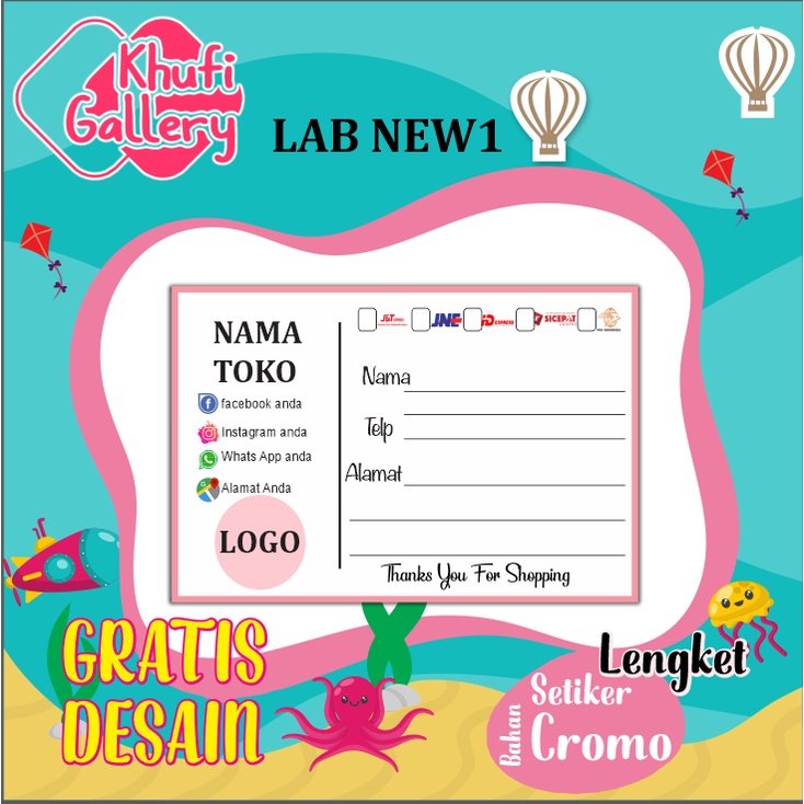 

Khufi Gallery STIKER LABEL PENGIRIMAN PAKET ONLINE SHOP TERMURAH GRATIS DESAIN