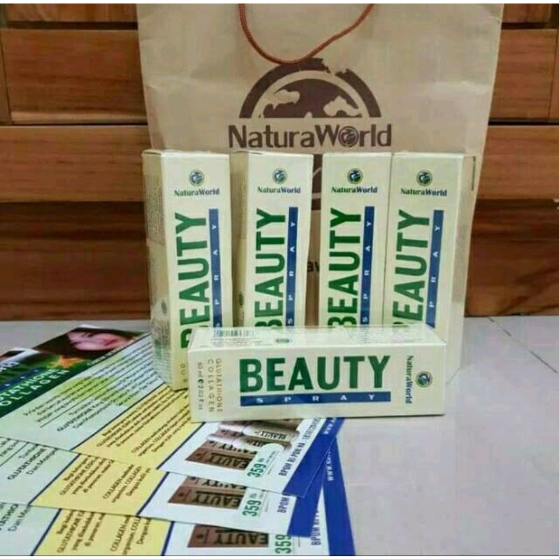 PAKET isi 7 Botol NATURA BEAUTY SPRAY 100% original member  Resmi