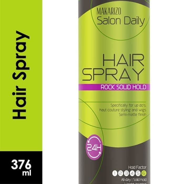 Makarizo Professional Salon Daily Hair Spray Rock Solid Hold 376ml