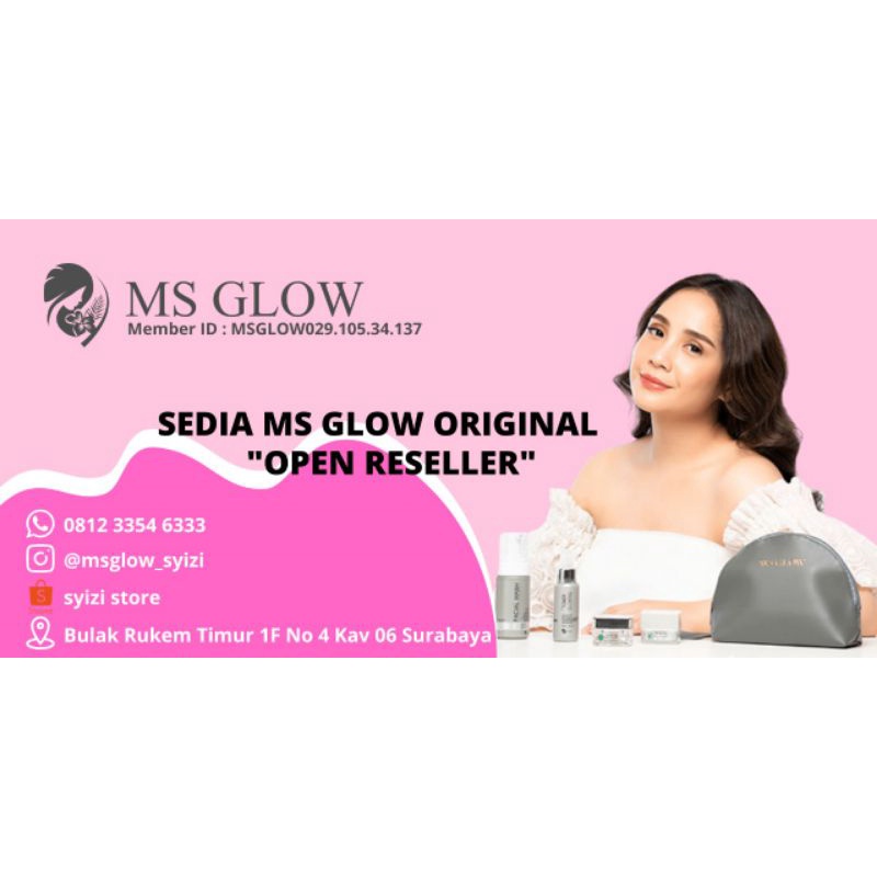 [100% ORI] MS GLOW TONER ACNE (free gelang pandora)