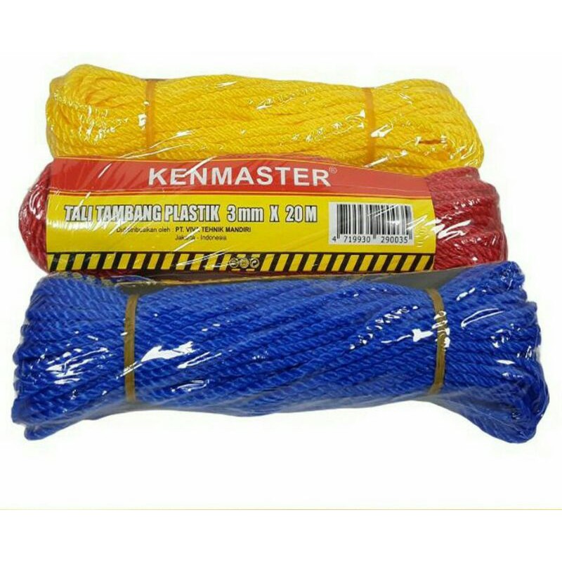 

Tali Tambang 3mm x 20m Kenmaster/ Tali Tambang Plastik