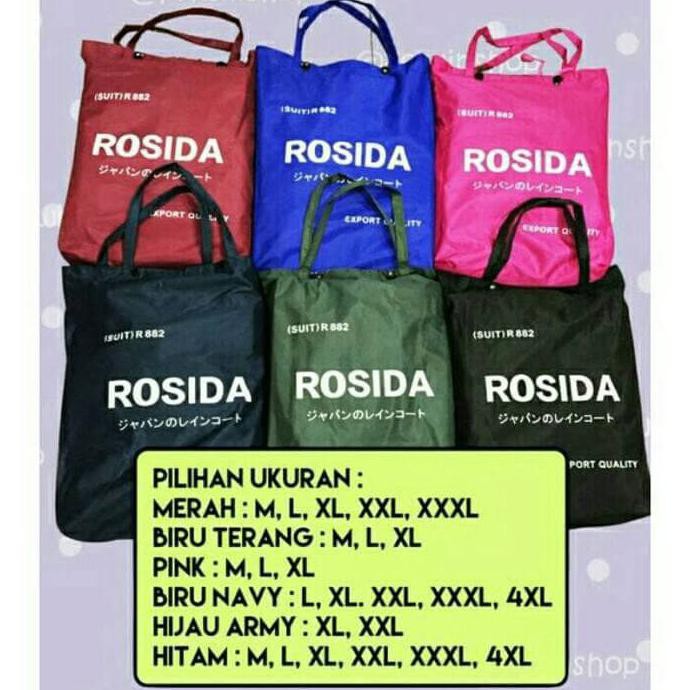 New Jas Hujan Rosida Sporty type R882 Original ( ROSIDA R-882 SPORTY ) Best