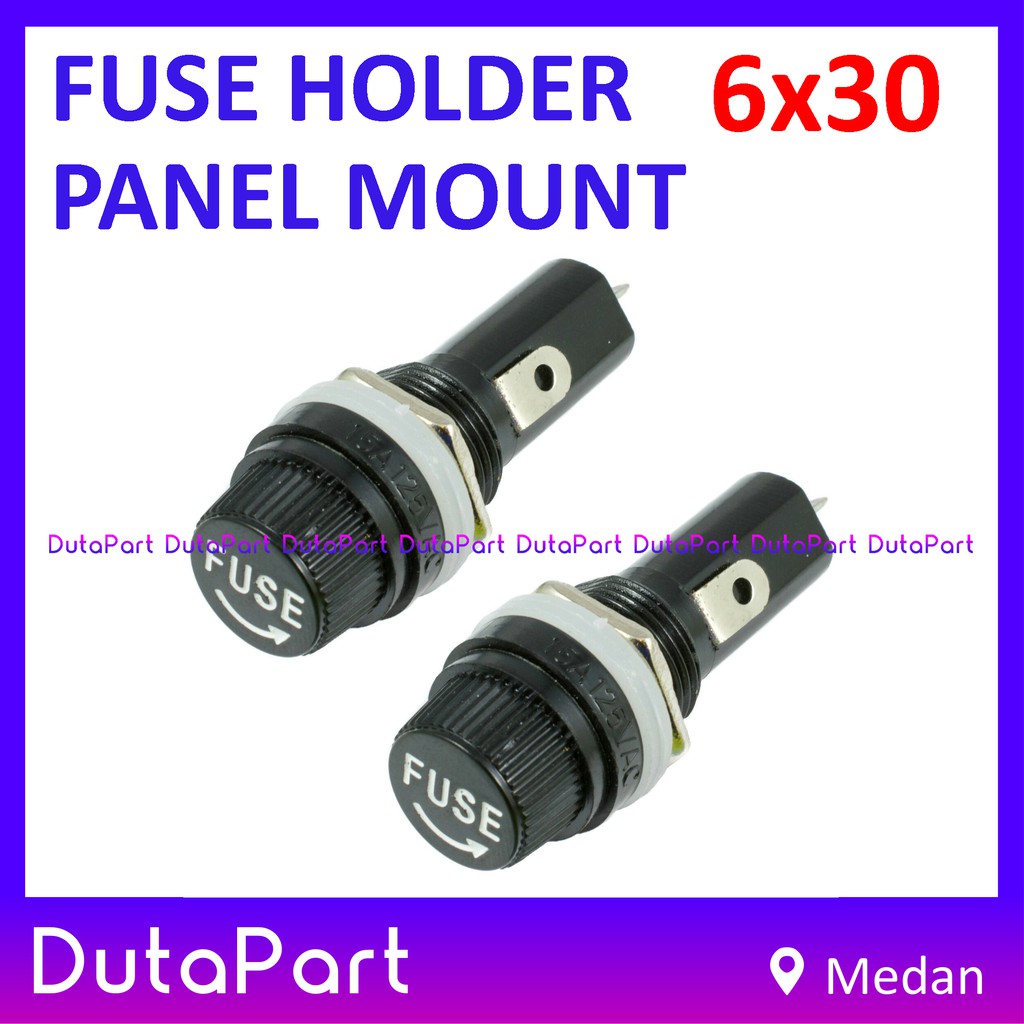 Fuse Holder Rumah Sekring Besar 6x30 mm Tempat Skring Panel Mount Box