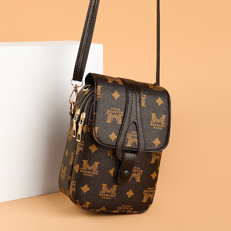 Tas Selempang Kulit Wanita Dompet Hp Cewek Mini Slingbag MK 8090