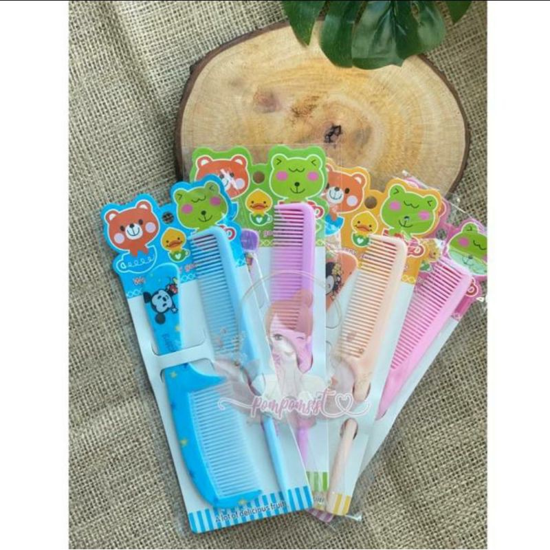 [COD] [Isi 2 pcs] Set Sisir Fancy Karakter Kartun Lucu / Sisir Sasak / Sisir Set Ukuran Kecil