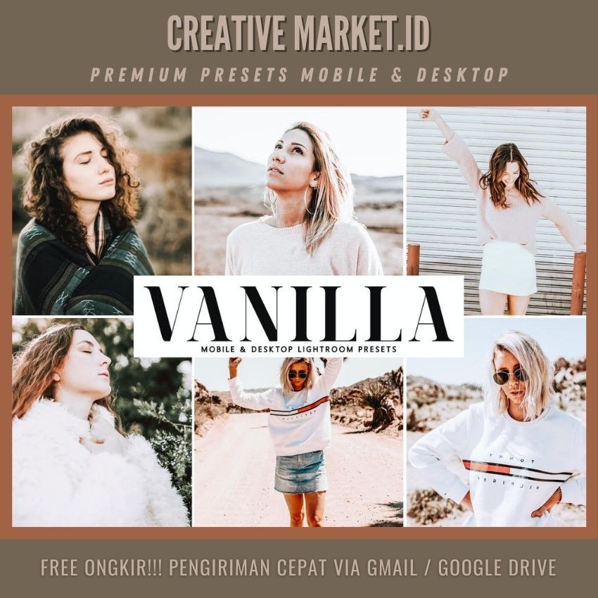 Vanilla Mobile & Desktop Lightroom Presets - Creative Market.id-0
