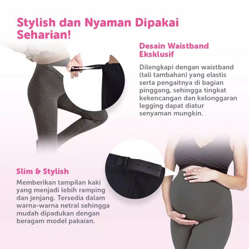 Celana Legging Hamil Merek Tally / Celana Hamil Maternity Legging