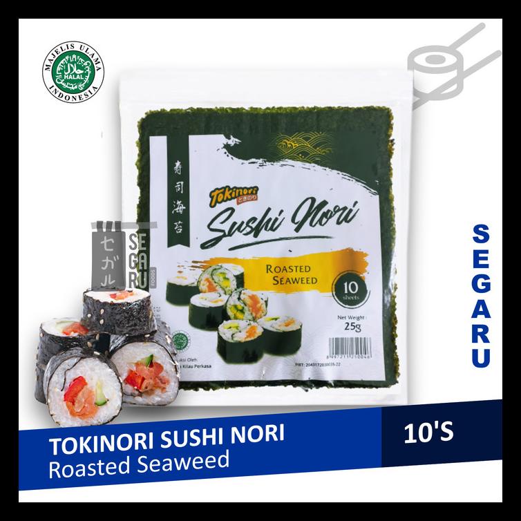 

TOKINORI YAKI SUSHI | NORI RUMPUT LAUT HALAL 10 SHEET BERKUALITAS