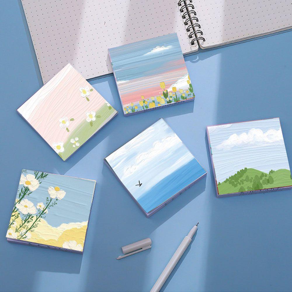 R-flower 90halaman Memo Pad Diary Perlengkapan Kantor &amp; Sekolah Loose Leaf Handbook Decor Notepad