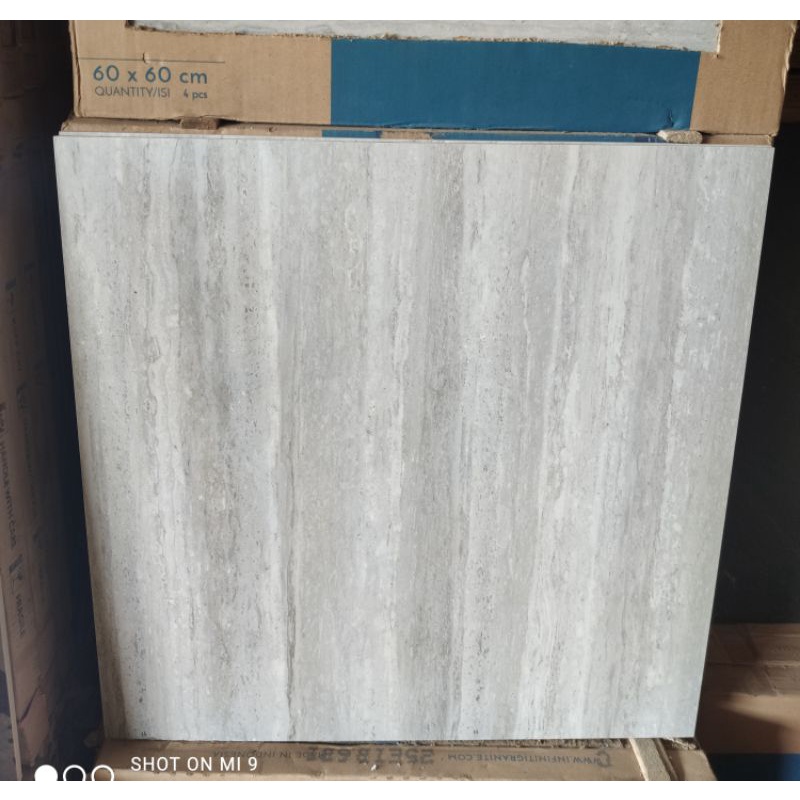 Granit Lantai 60x60 kw1 Dof/mat Travertino Grey By INFINITI
