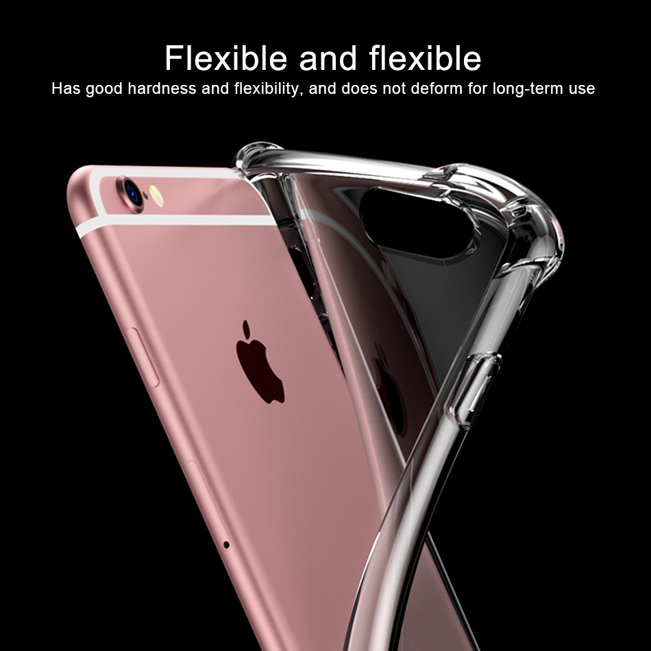 Casing IPhone 12 Pro max 11pro 11max XS Max X 6s XR 7 8 6 Plus Apple Cover Clear Airbag Case Lengan pelindung