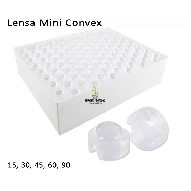 LENSA MINI CONVEX HPL LED 1W 3W 5W Penetrasi Lampu Aquascape