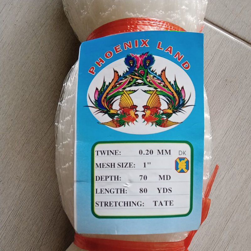 Jaring ikan kecil 0.20 1 inci 70md/80yds Tate pukat ikan pukat ikan kecil jaring ikan senar jaring i