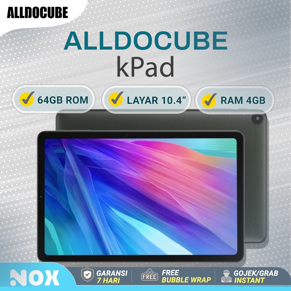 ALLDOCUBE KPad 10.4 inch 4G Android 11 Unisoc T610 Layar 2K 4GB/64GB