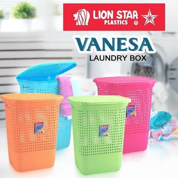 Keranjang baju lion star vanesa laundry box medium large CB-17 CB-18