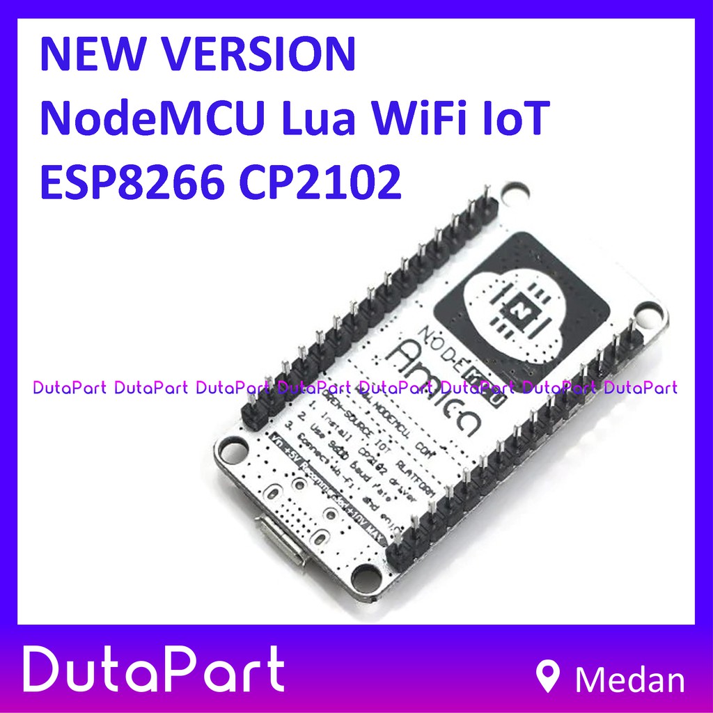 New Version NodeMCU Amica Lua WiFi IoT ESP8266 CP2102 Arduino Board