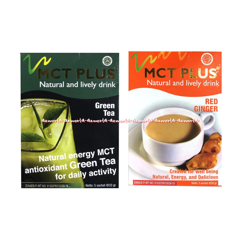 Mct Plus Natural And Livery Drink Green Tea Dan Jahe Merah 5sachet Minuman Kesehatan