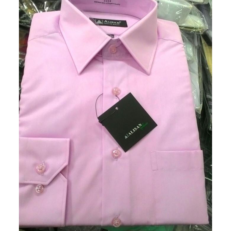 Limited164LI  kemeja Alisan polos panjang LILAC Reguler fit