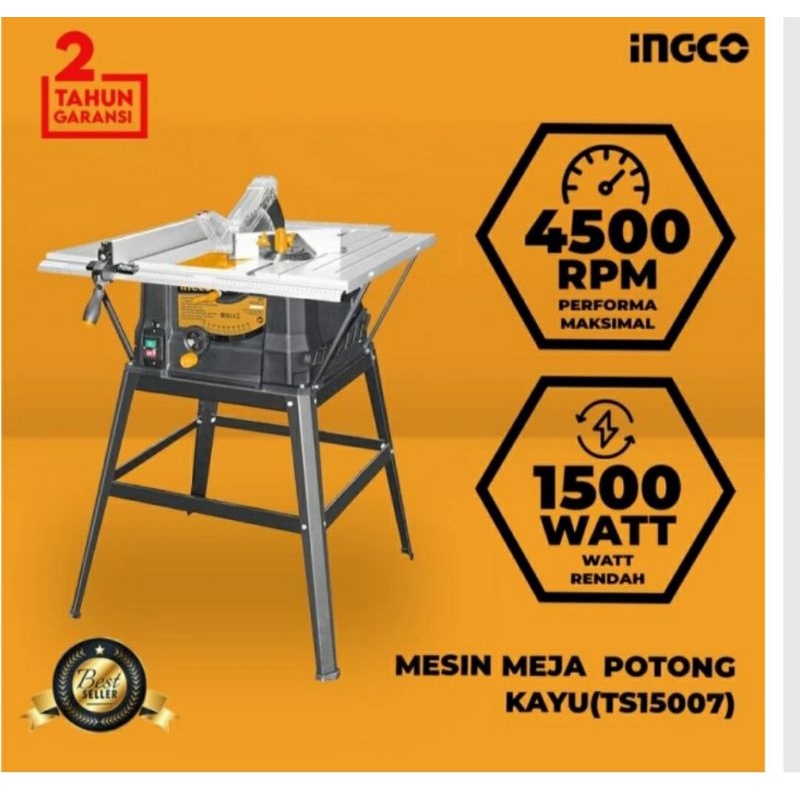 Ingco Mesin Meja Potong Kayu TS15007