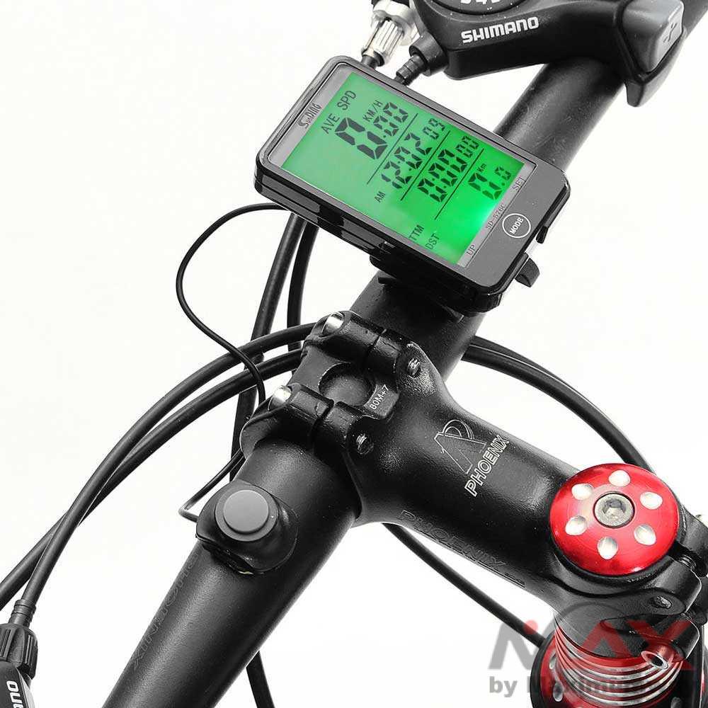 SUNDING Odometer Speedometer Wireless Monitor Sepeda - SD-576C Warna Hitam