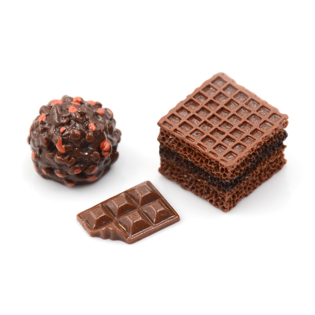 # Kaos T-Shirt Wanita Lengan Pendek Motif Print #30pcs Miniatur Makanan Penutup Untuk Rumah Boneka 1: 12