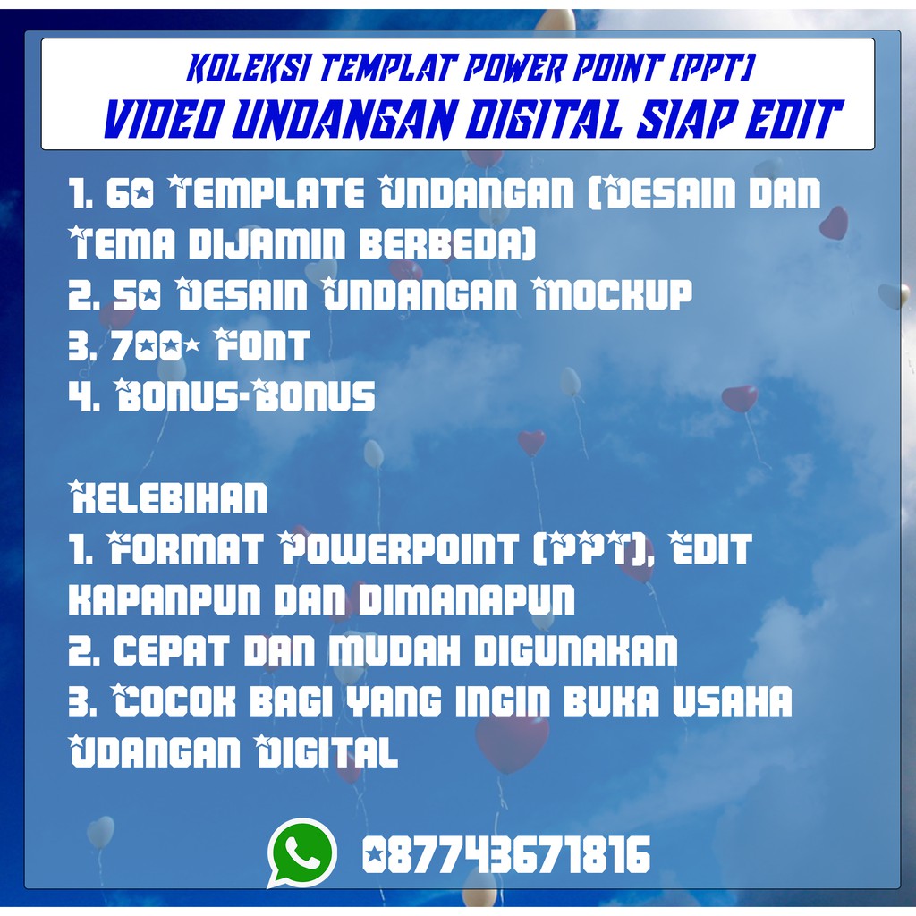 Template Undangan Pernikahan Digital Powerpoint Ppt Shopee Indonesia