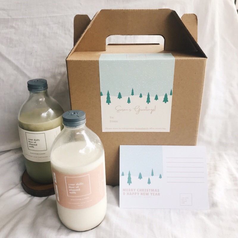 

Festive Hampers Almond Milk - Christmas Hamper Natal Gift Box