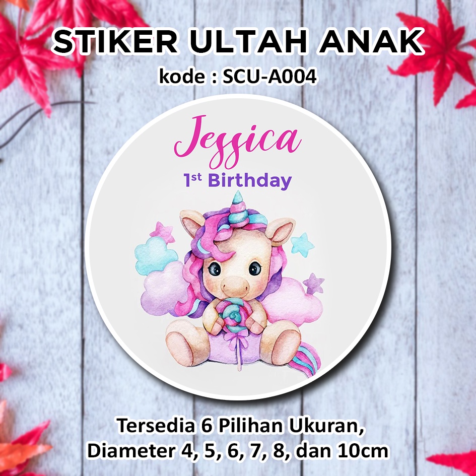 

STIKER ULANG TAHUN ANAK CUTE UNICORN STICKER LABEL BINGKISAN SOUVENIR KEMASAN KOTAK NASI BOX KUE MAKANAN TUMPENG MINI KIDS BIRTHDAY SEGEL HAMPERS KUDA PONI PONYTAIL UNICONE - UNICORN IS MAGIC