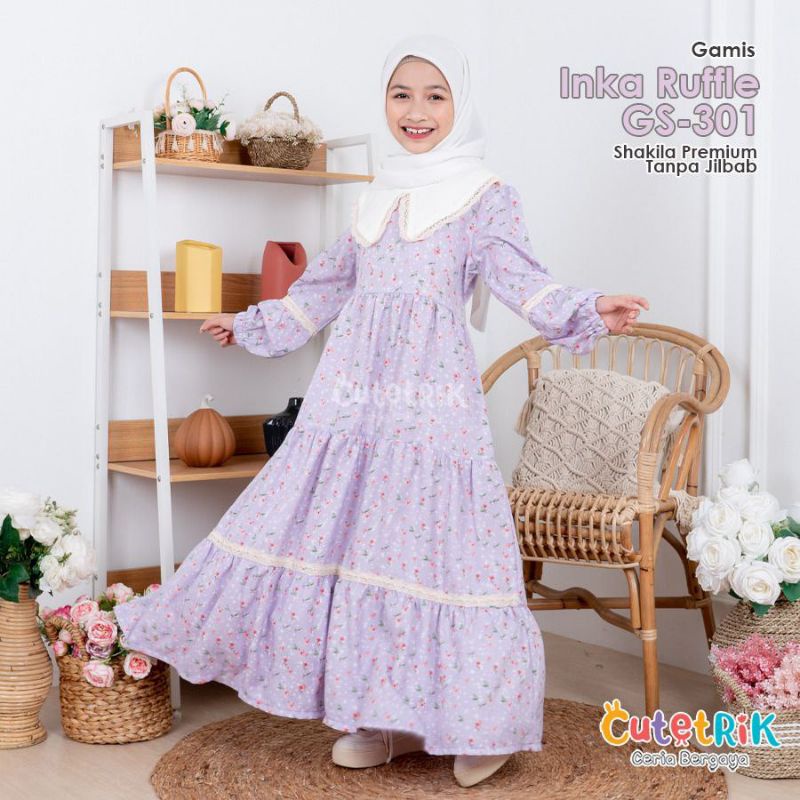 Gamis Inka Ruffle Cutetrik