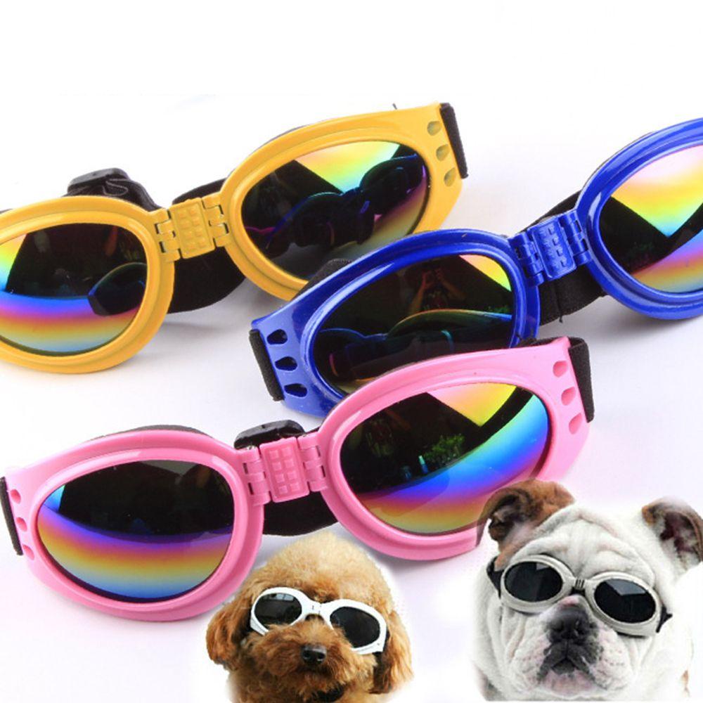 Rebuy Kacamata Perlindungan Anjing Anjing Kacamata Puppy Windproof Waterproof Foldable UV Protection