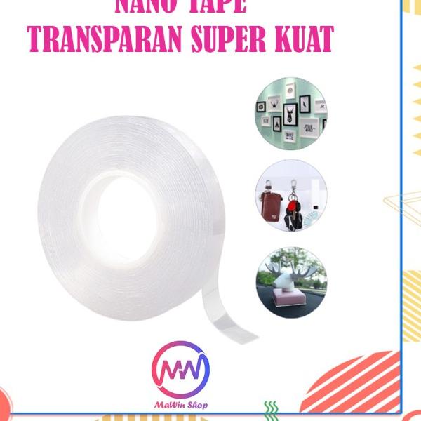 

➶ Nano Magic Tape Transparant - Double Tape Super Kuat - 500 CM x 3 CM ♬