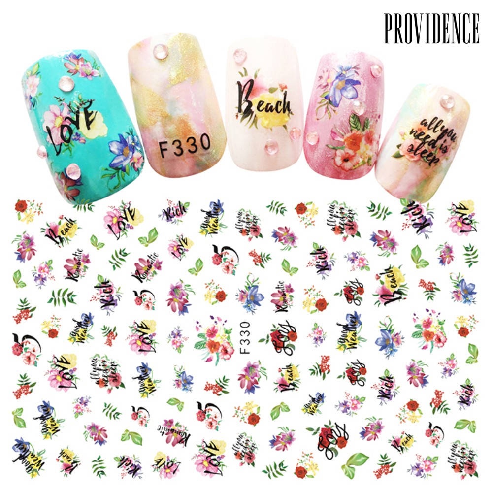 Providence Nail Art Sticker Self-Adhesive Decal Fruit Flower Leaves Plant Nail Decorations