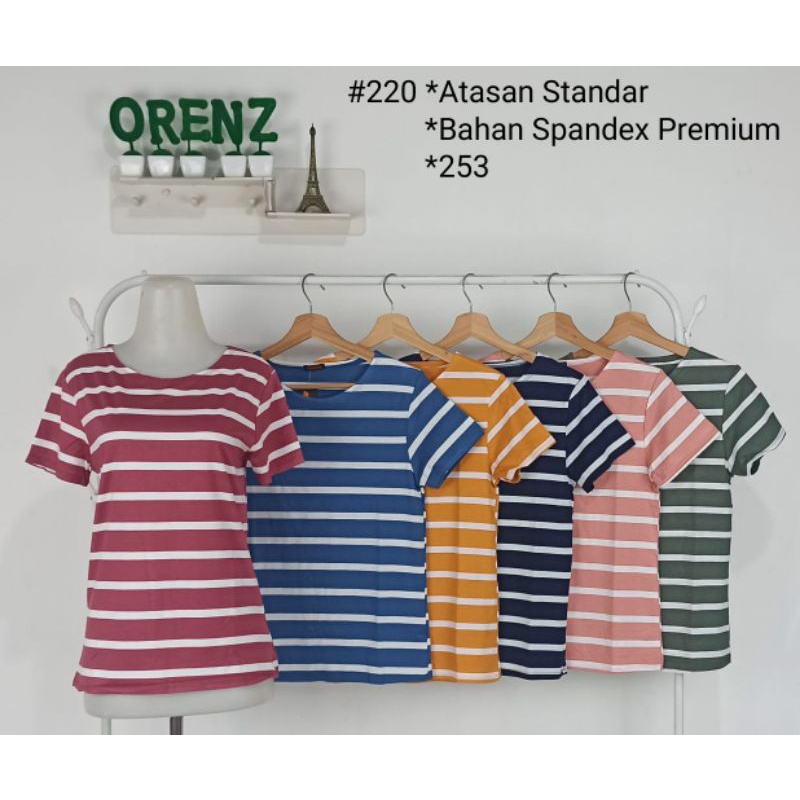 kaos wanita remaja kekinian premium orenz