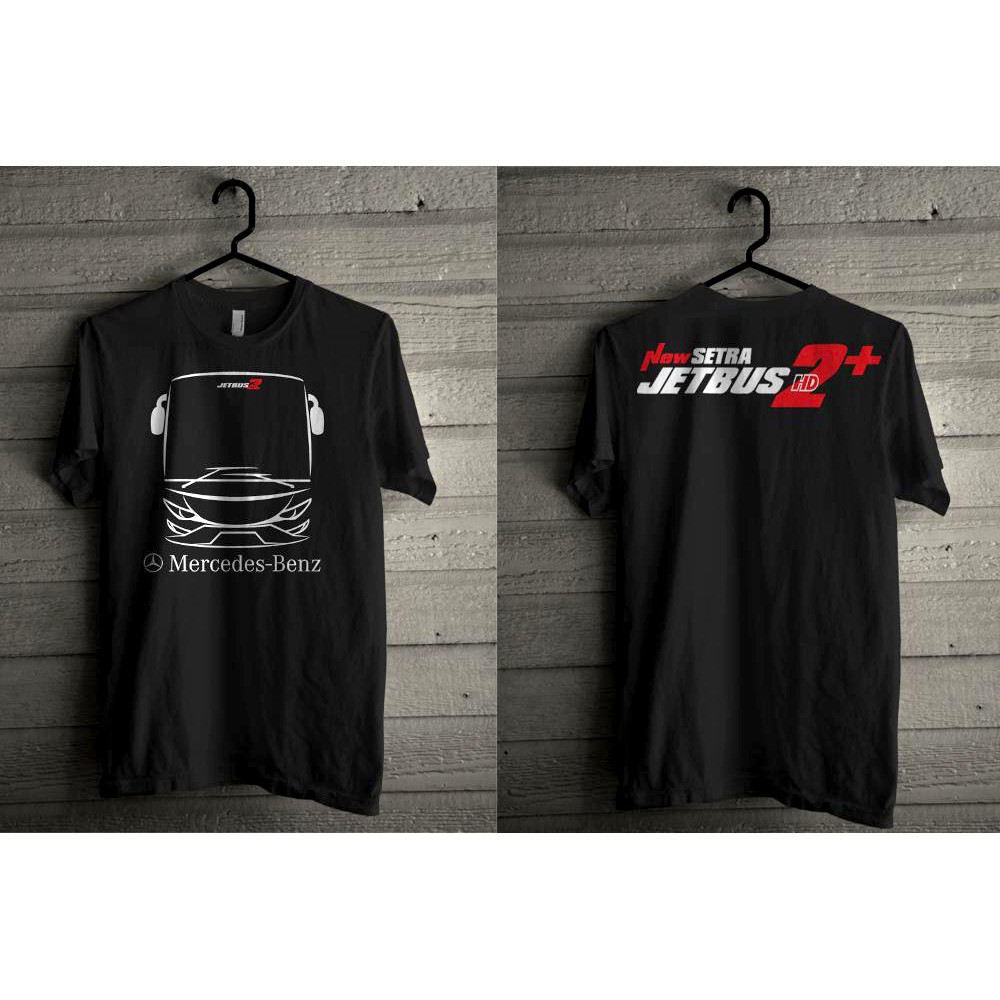 Kaos T Shirt Oblong Jet Bus Mercedes Benz Bismania