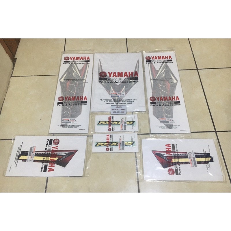 Striping List Yamaha RX King 2008 Merah Original NOS