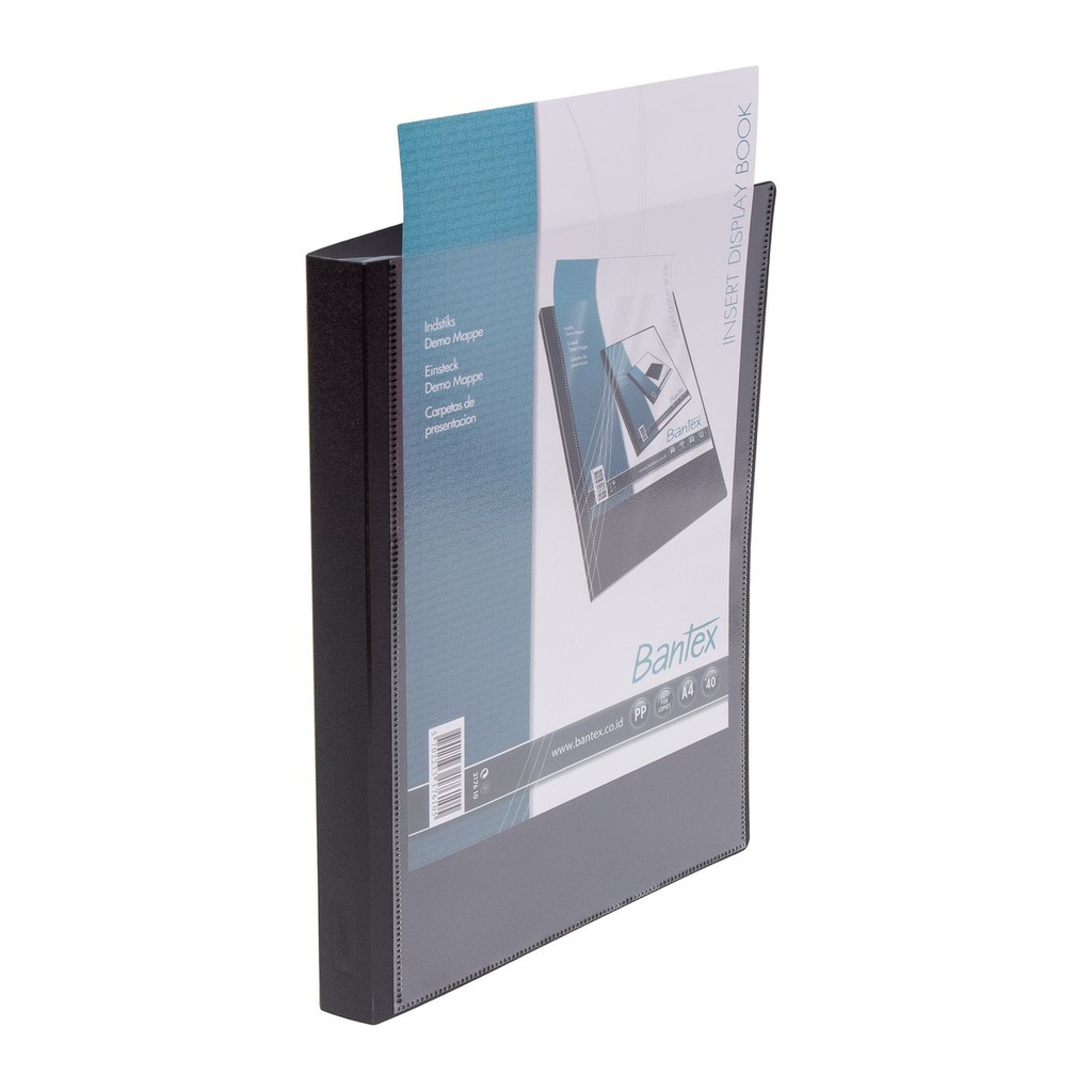 

[Zada] Bantex Insert Display Book A4 (40 pockets) Black #3176 10