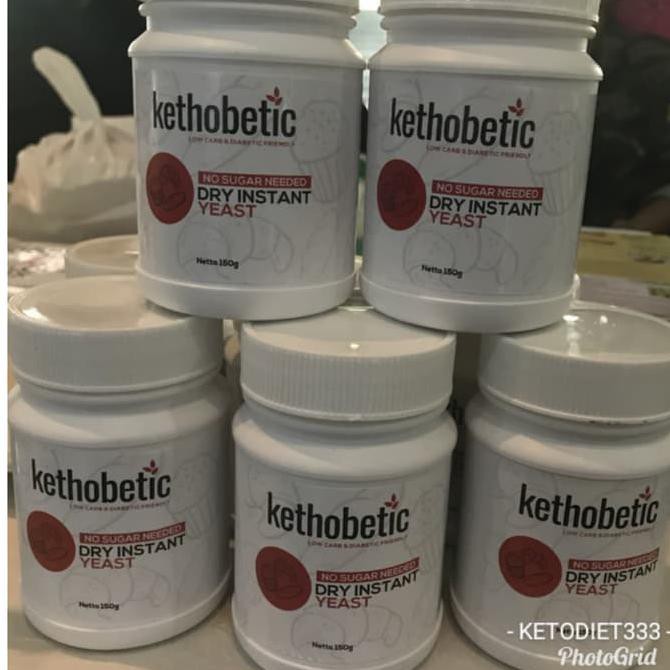 

Ketobetic Dry Instant Yeast Ragi Kering Tanpa Gula 150gr