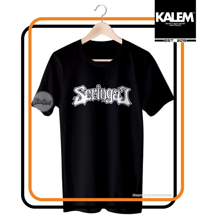 Kaos Tshirt Baju Band Seringai Logo Font Kaos Musik - KALEMCLOTHING